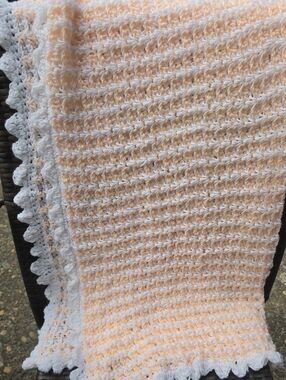 Homemade Baby Peach Blanket